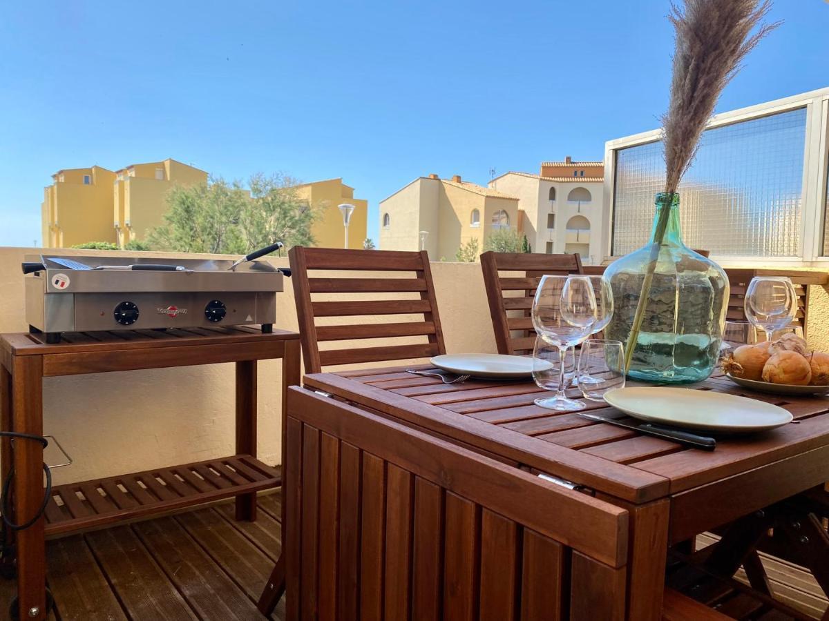 Apartamento Terrasse Vue Mer 2 Pieces A Leucate Avec Piscine Exterior foto